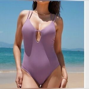 Cupshe Purple One Piece Swimwear NWT​​​​​​​​